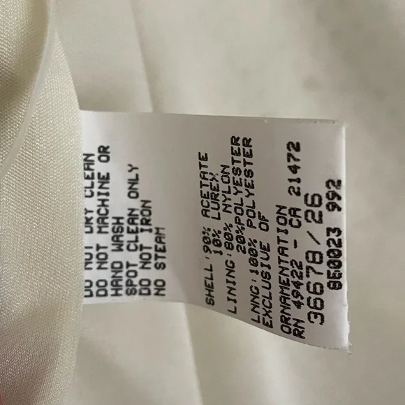 Vintage Jessica McClintock for Gunne Sax Low Back Ivory Lace Maxi Dress sz 4 - Picture 11 of 16